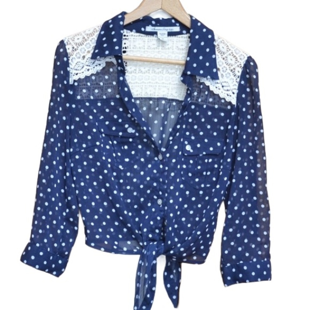 Polka Dot Button Up Shirt